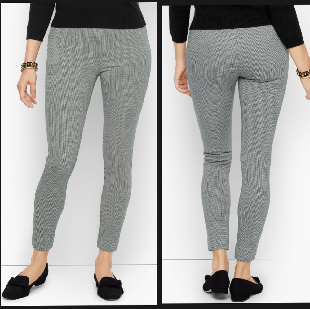TALBOTS SOHO LEGGINGS IN HOUNDSTOOTH